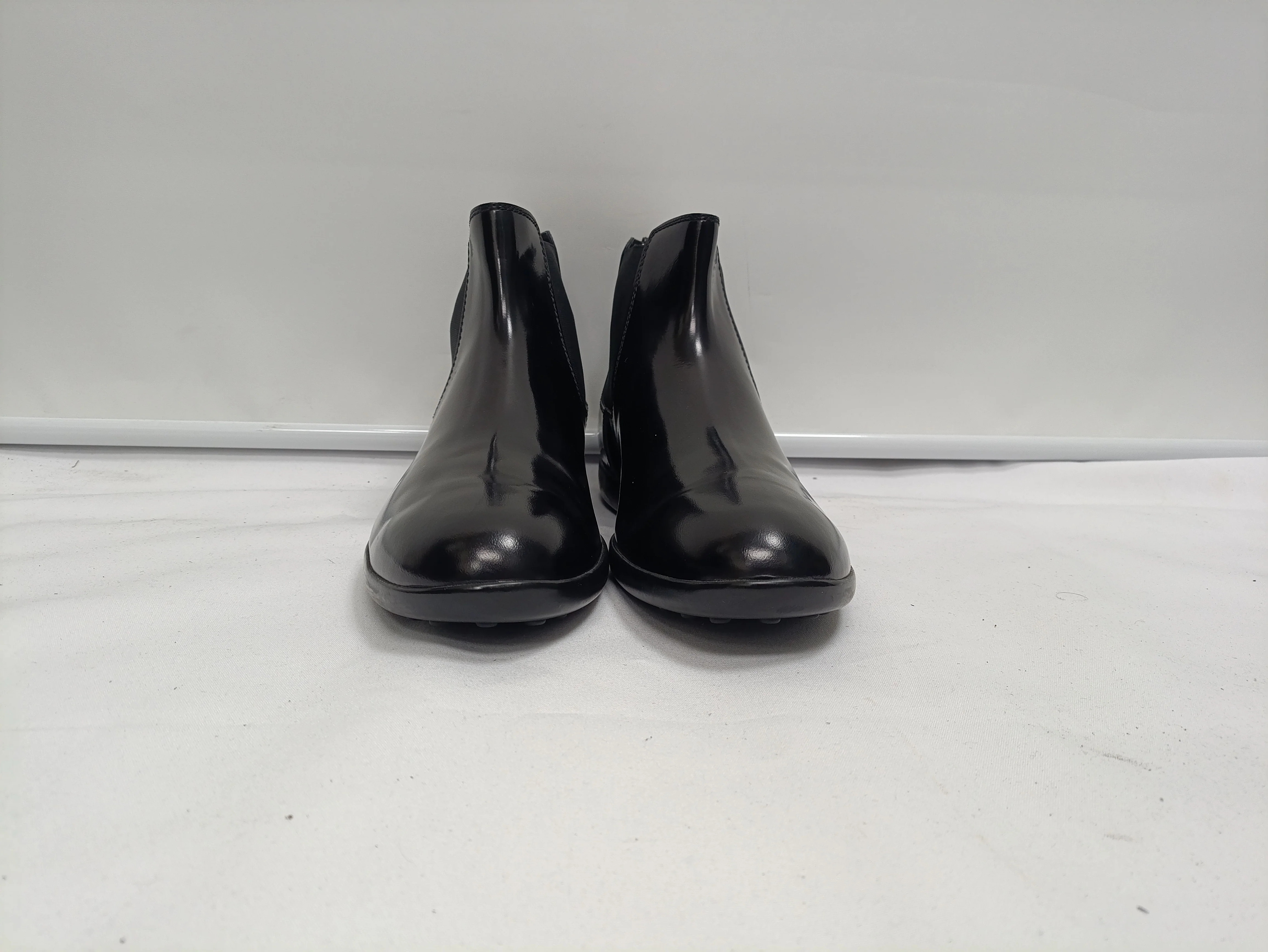 Women's Tod's Slip On Ankle Boots in Black Patent Leather - Image 10