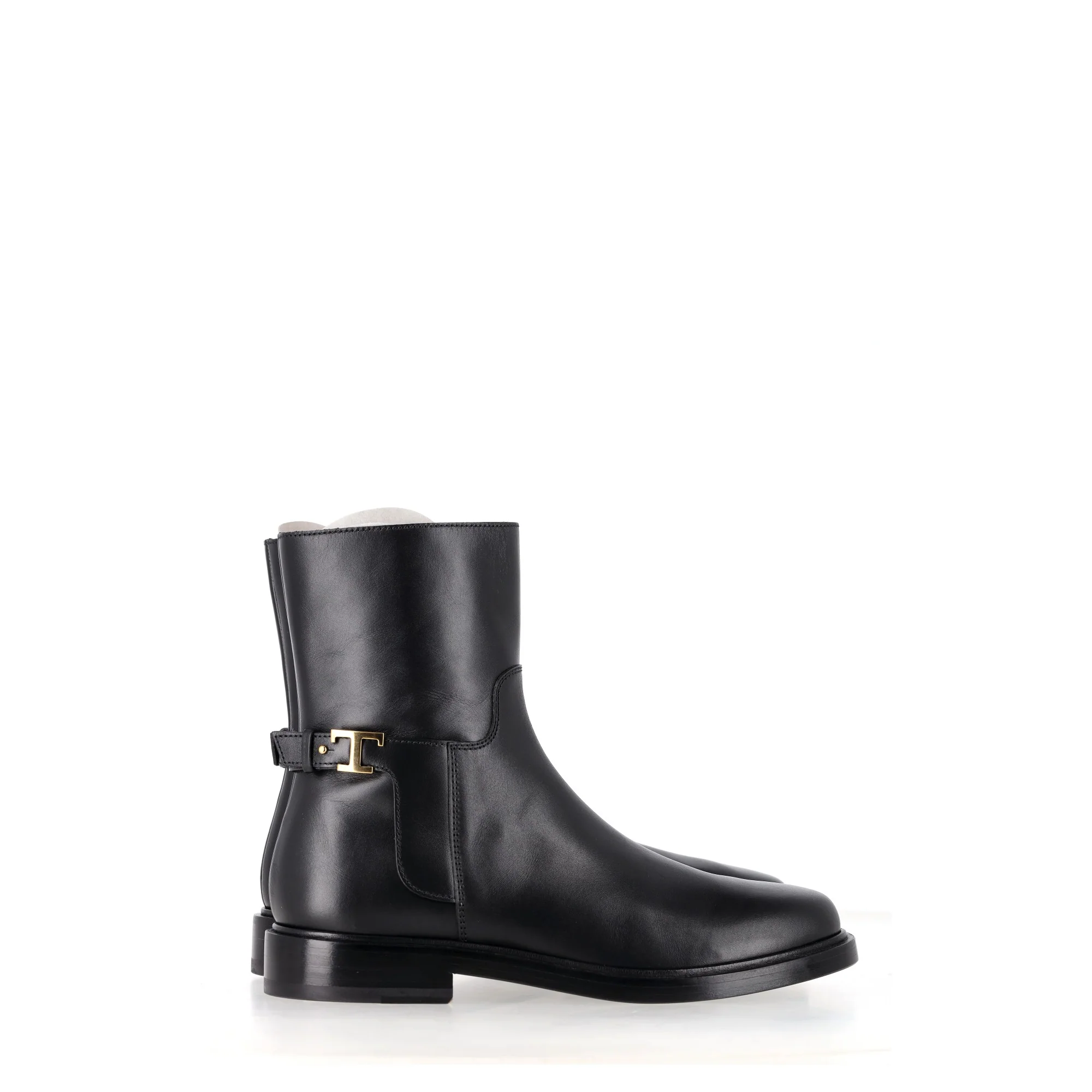 Women's Tod's T Timeless Ankle Boots in Black Calfskin Leather - Image 8