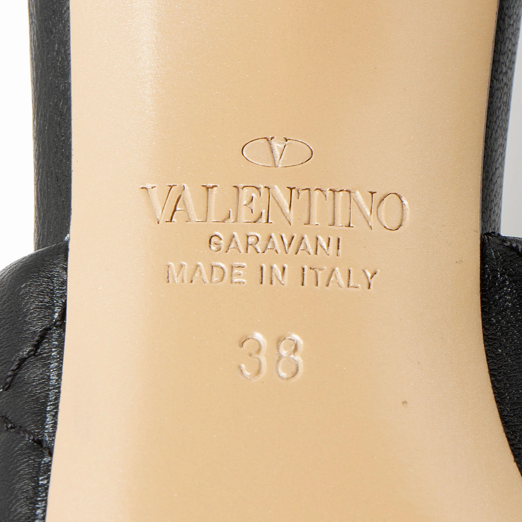 Women's Valentino Leather Roman Stud Mules - Size 8 / 38 - Image 7