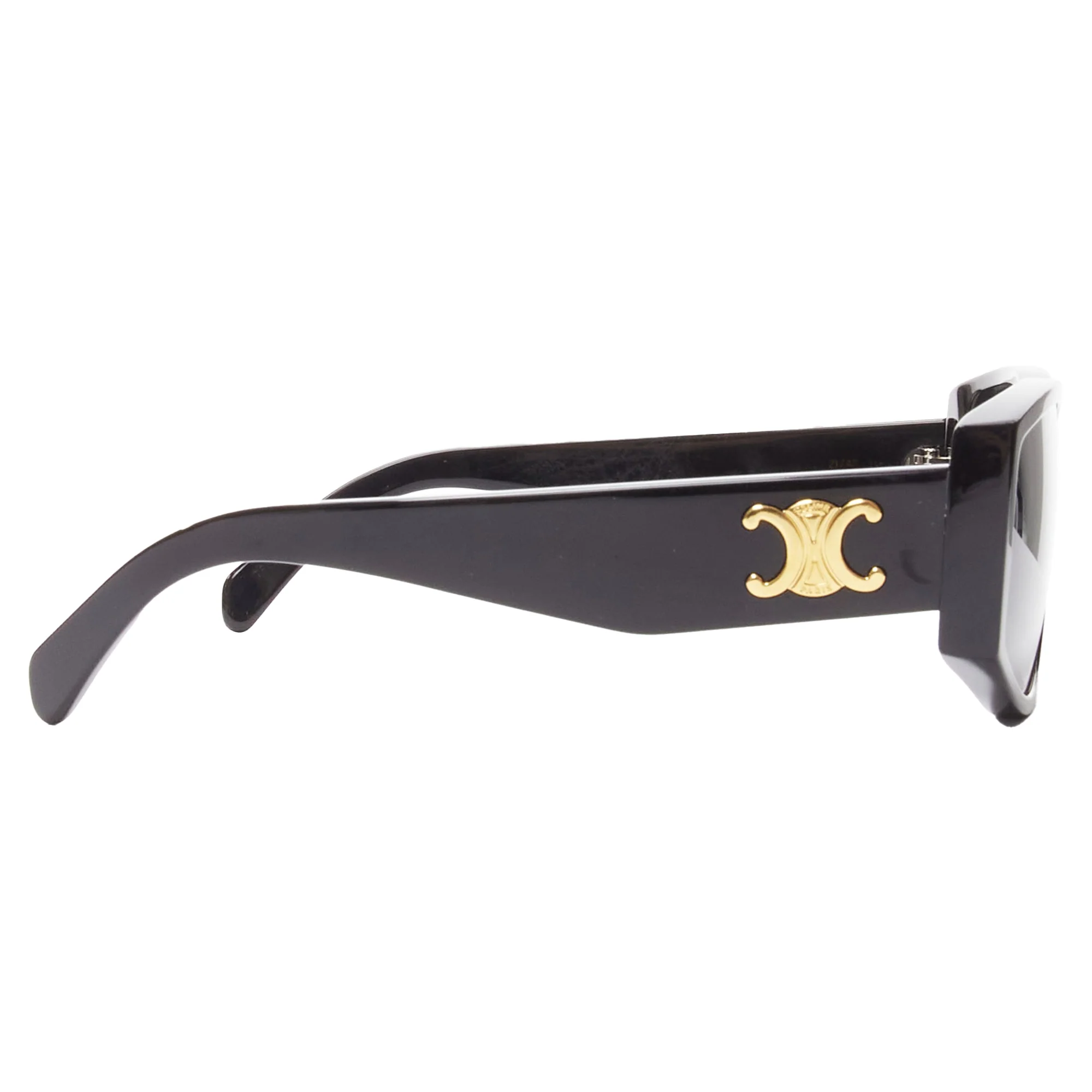 Celine Hedi Slimane Triomphe logo acetate sunglasses - Image 4