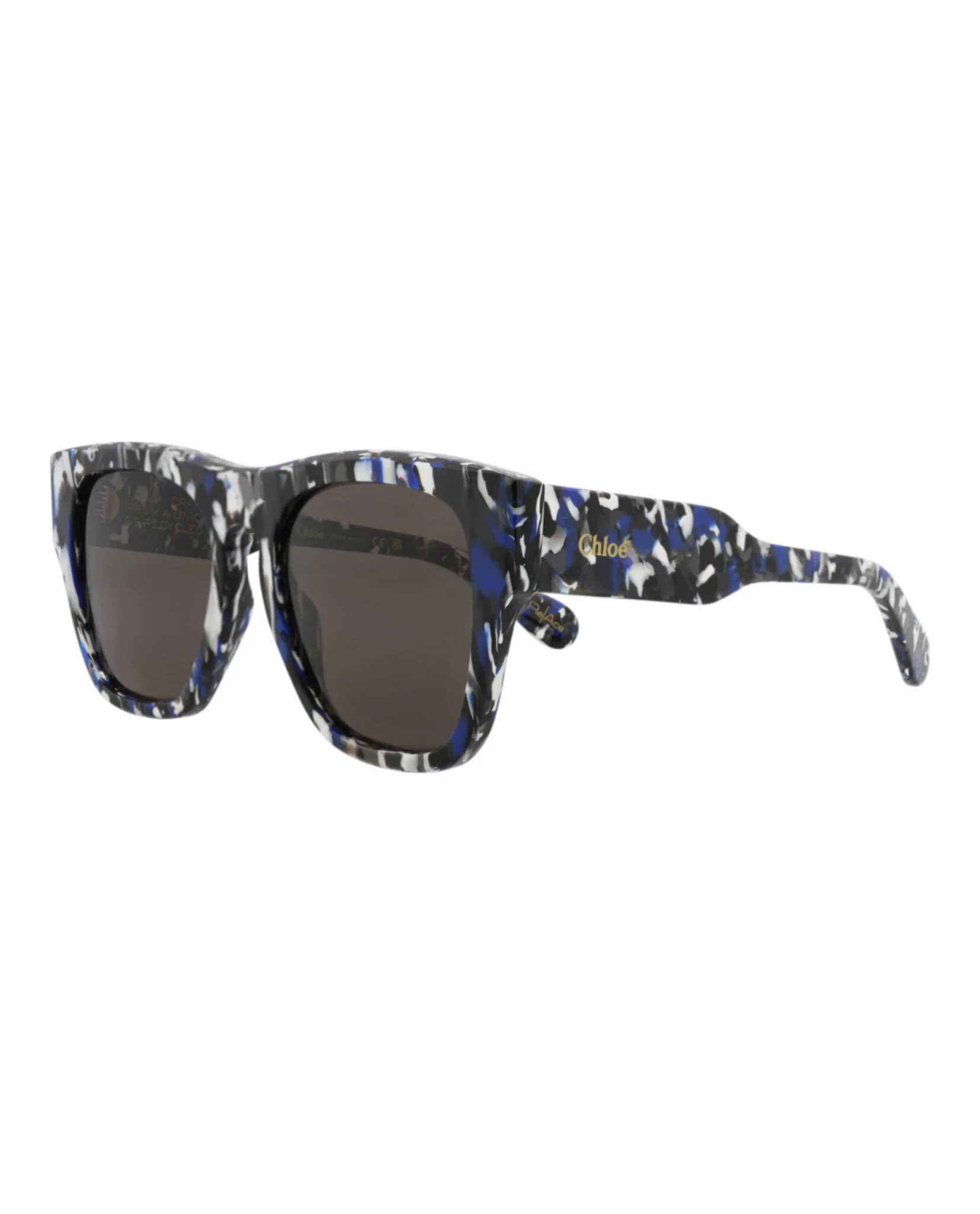 Square-Frame Recycled Acetate Sunglasses - Image 2