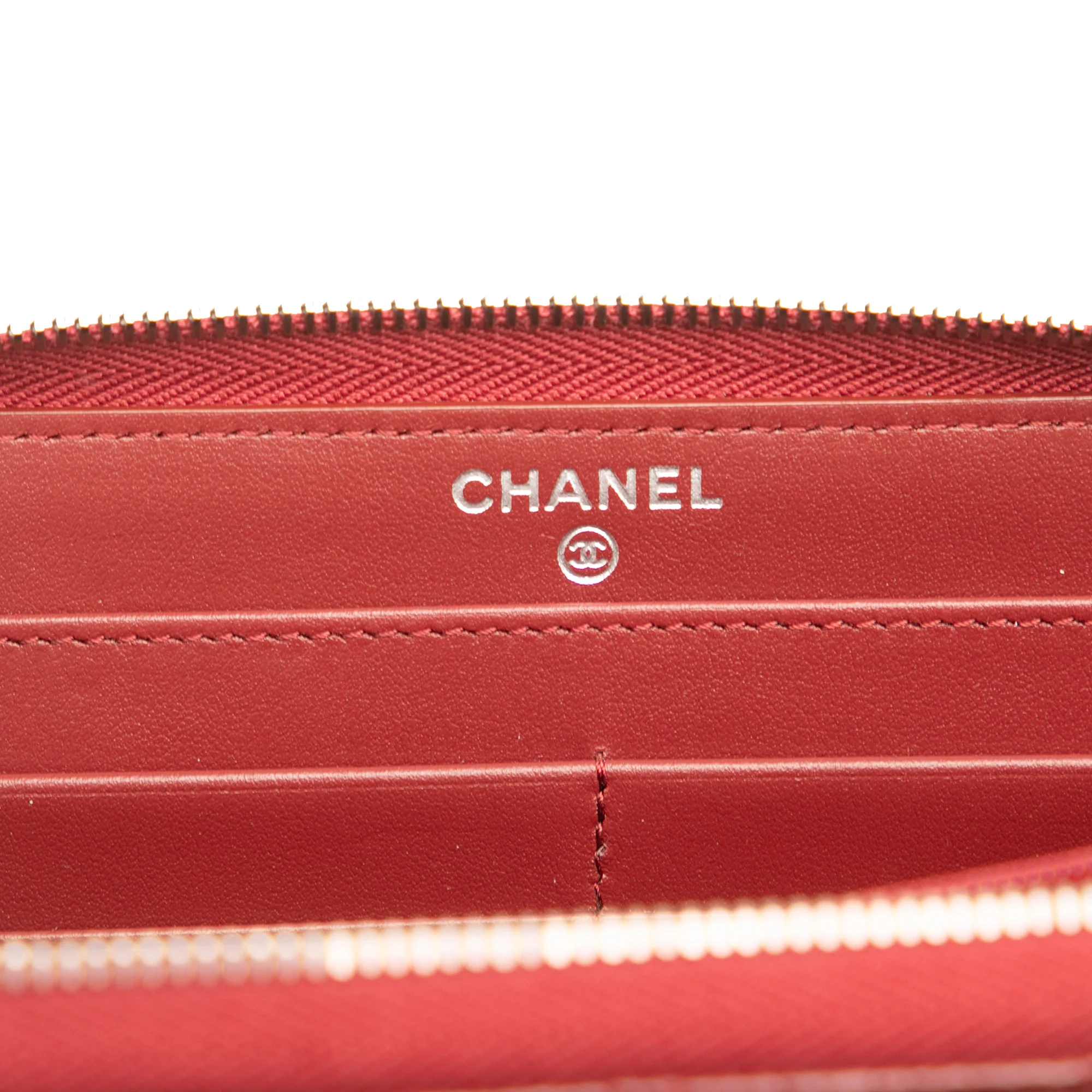 Zip Around Wallet Quilted Caviar Long - Image 5