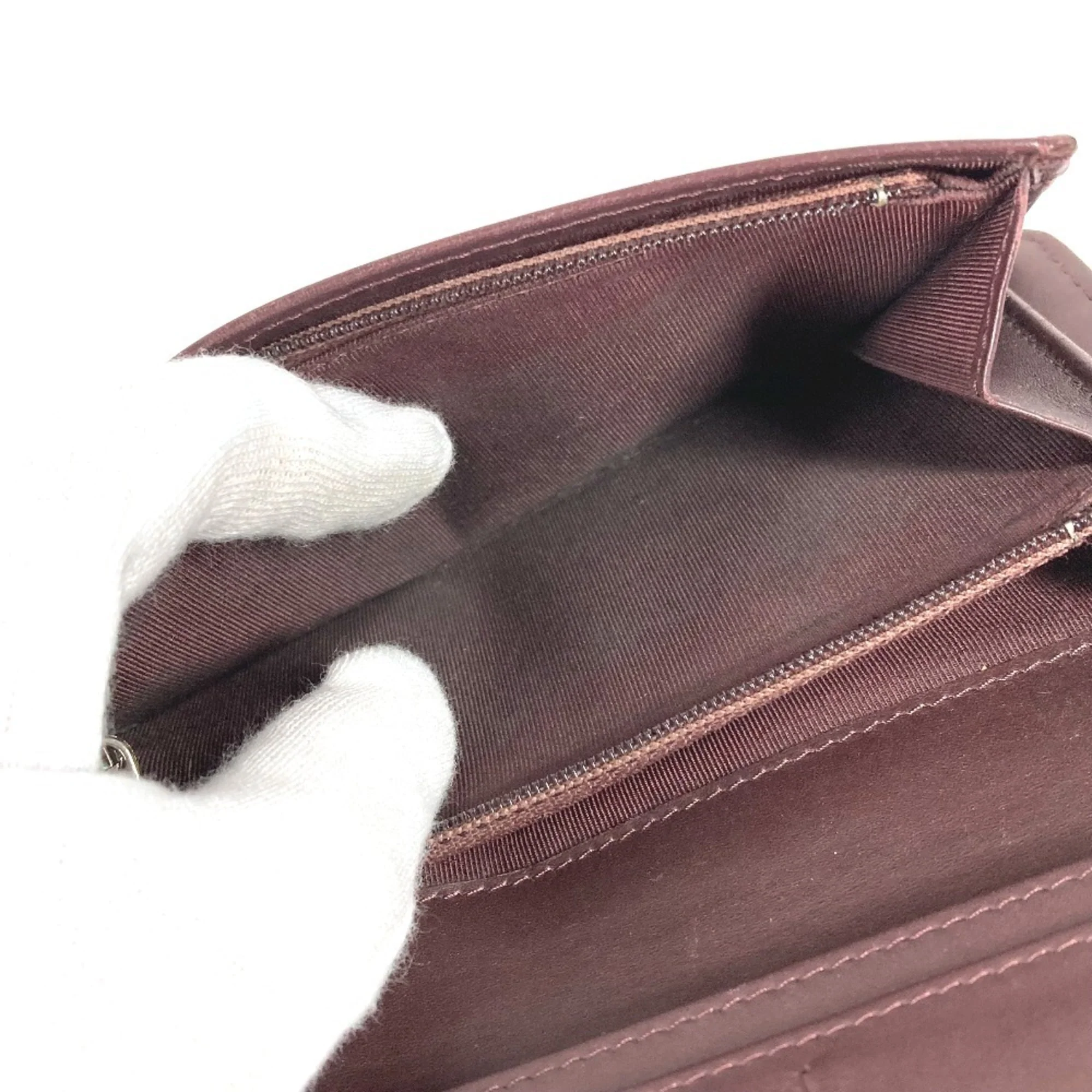 Zip Around Wallet Quilted Caviar Long - Image 6