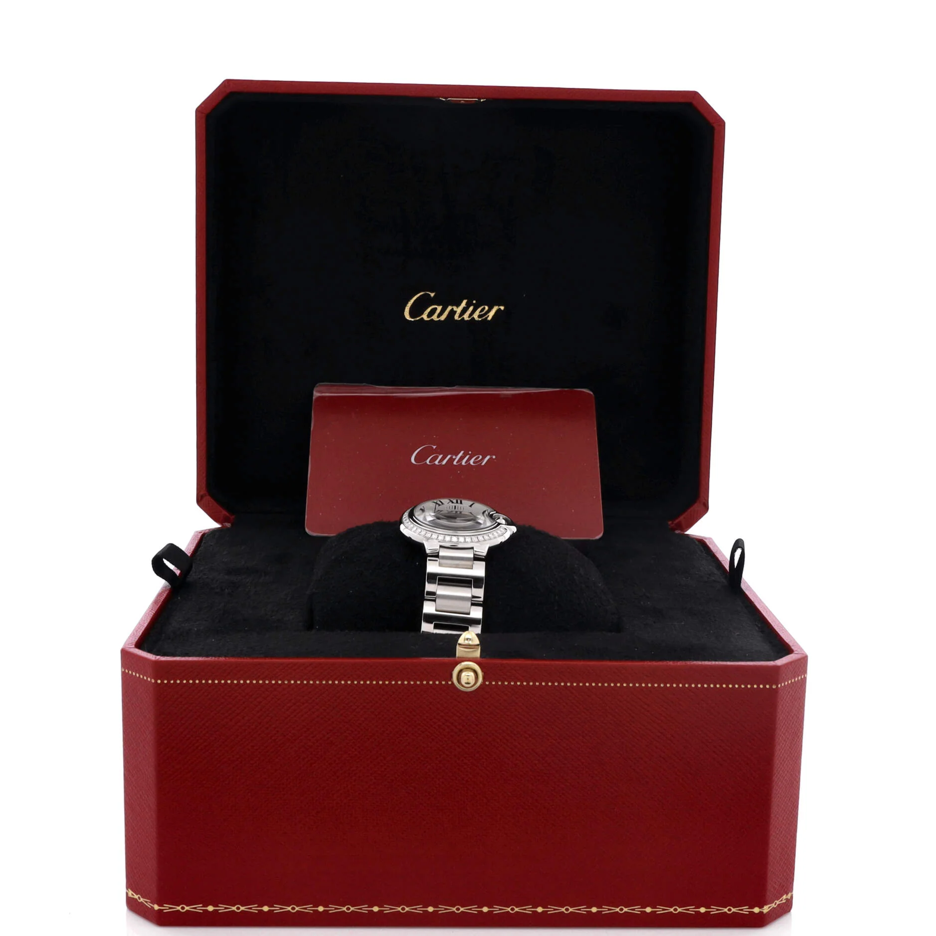Ballon Bleu de Cartier Quartz Watch Stainless Steel with Diamond Bezel 28 - Image 2