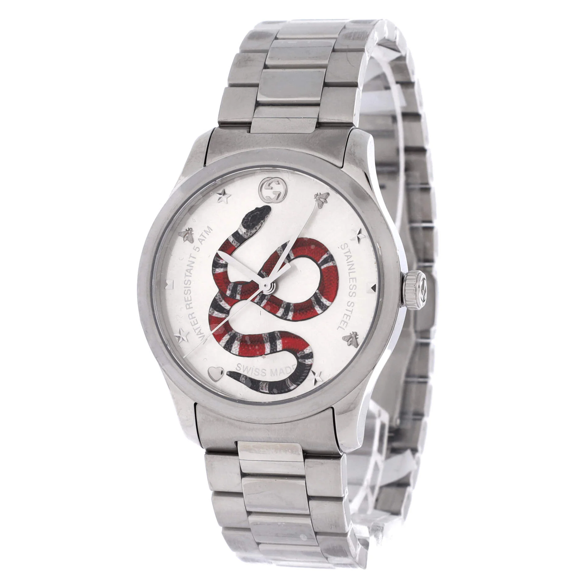 G-Timeless Kingsnake Quartz Watch Stainless Steel 38 - Image 3