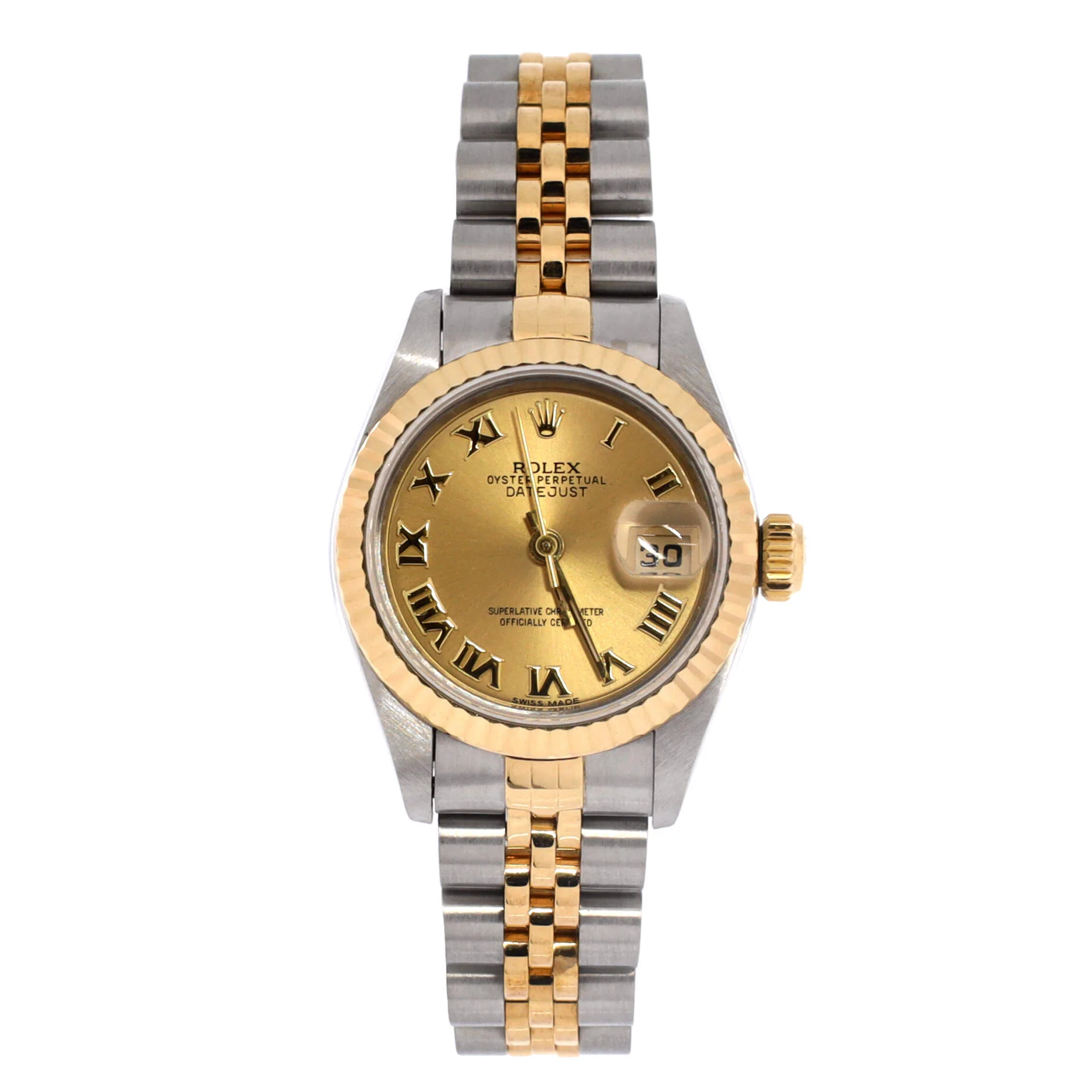 Oyster Perpetual Datejust Automatic Watch Stainless Steel and Yellow Gold 26